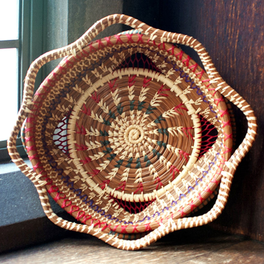 handwoven butterfly basket