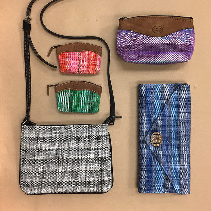 fair trade bags woven from recycled plastic