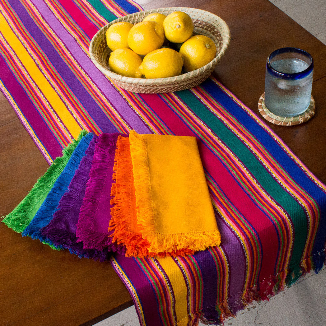 Handwoven fair trade table linens from Guatemala