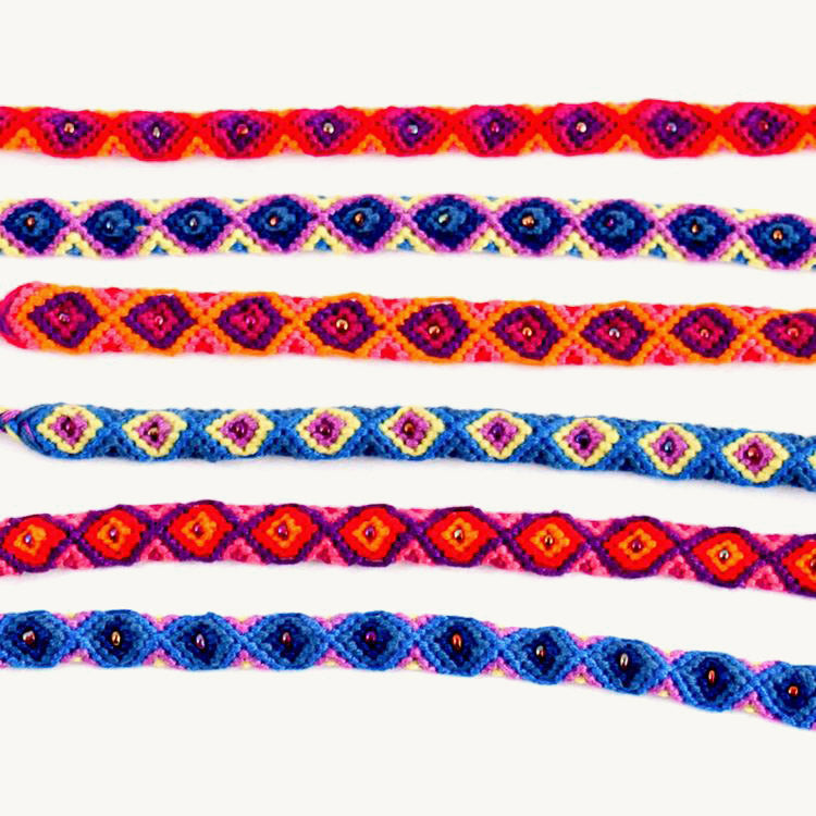 colorful handmade friendship bracelets