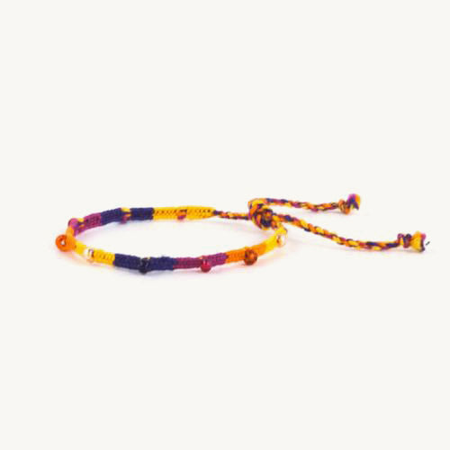 carolina friendship bracelet with beads