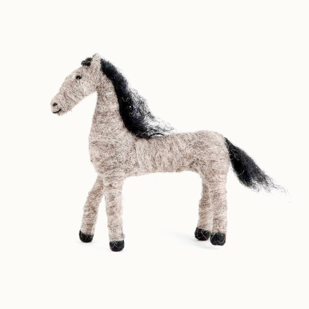 Felted Wool Horses (gray)