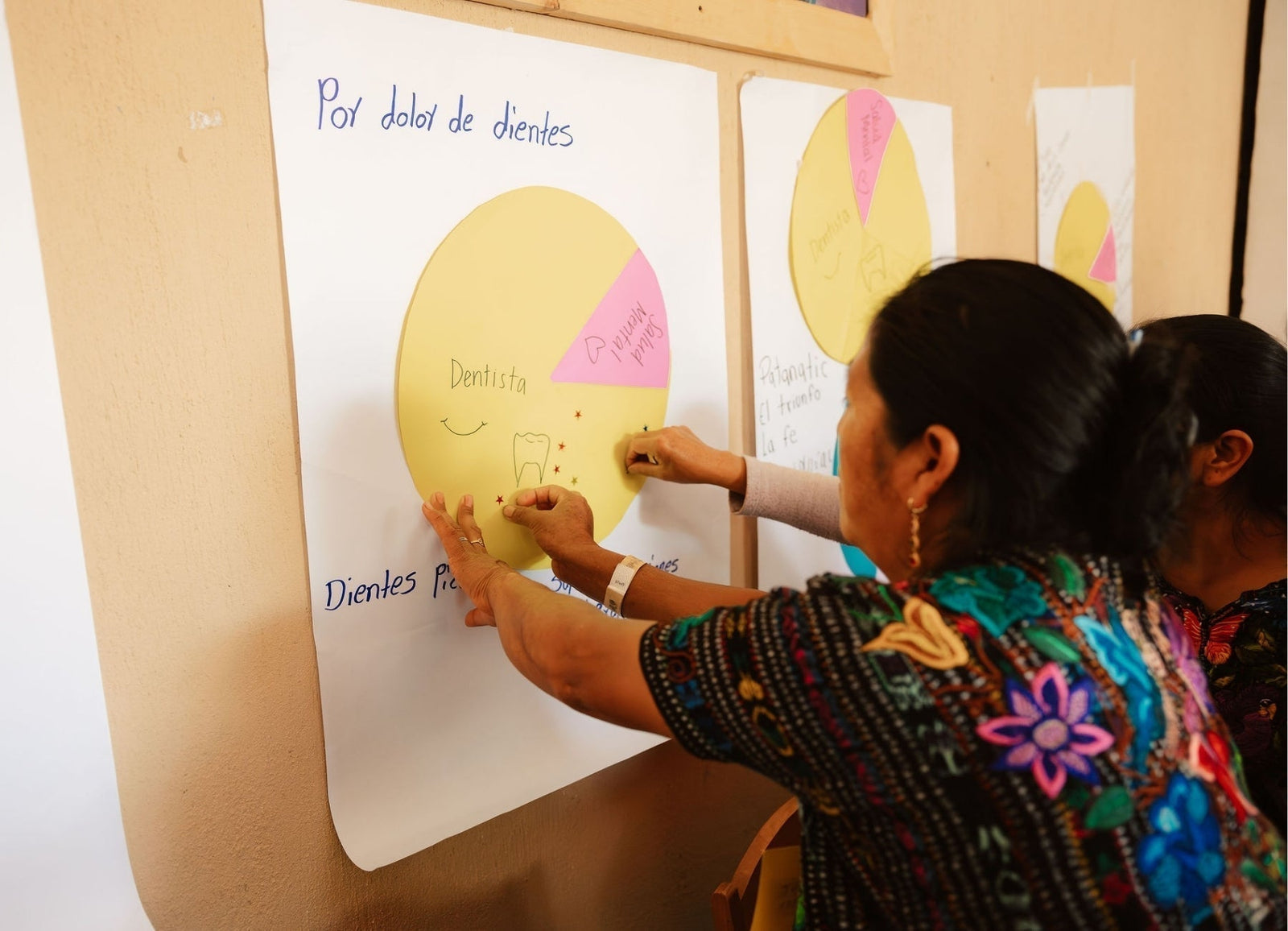A Continuous Thread: Pie charts and participatory budgeting