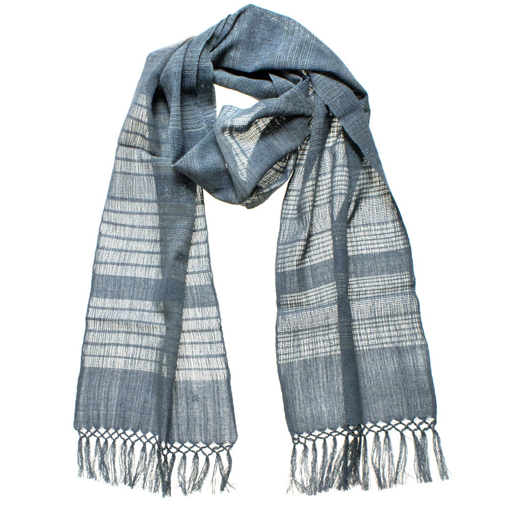 recycled denim scarf