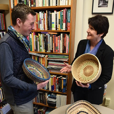 Siena's Professor Vera Eccarius-Kelly and Student Billy Mayer