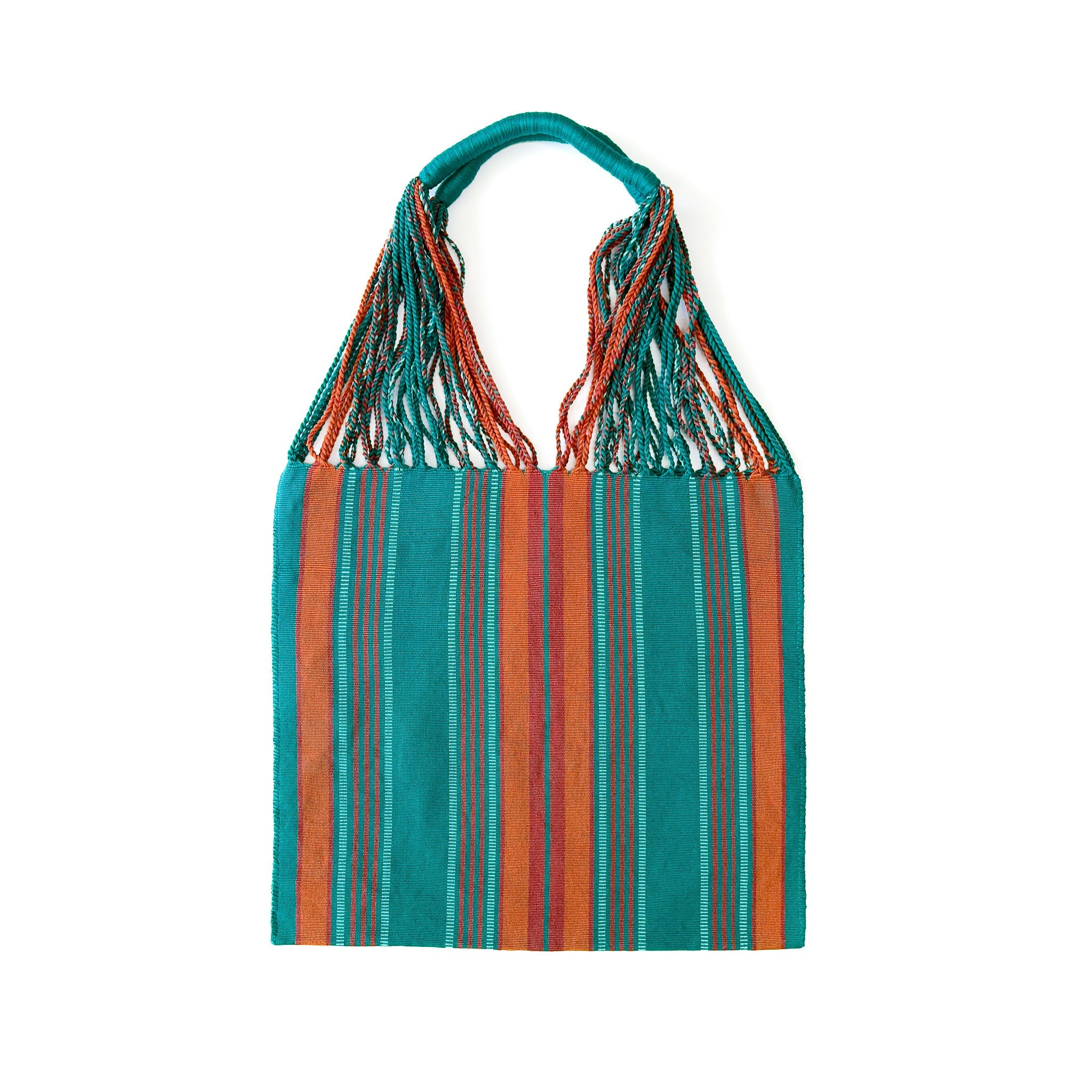 Stripe Tote Bag Wayuu black striped Colombia