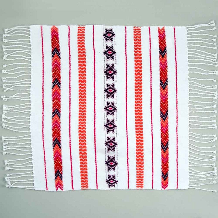 Brocade Challah Cover - red