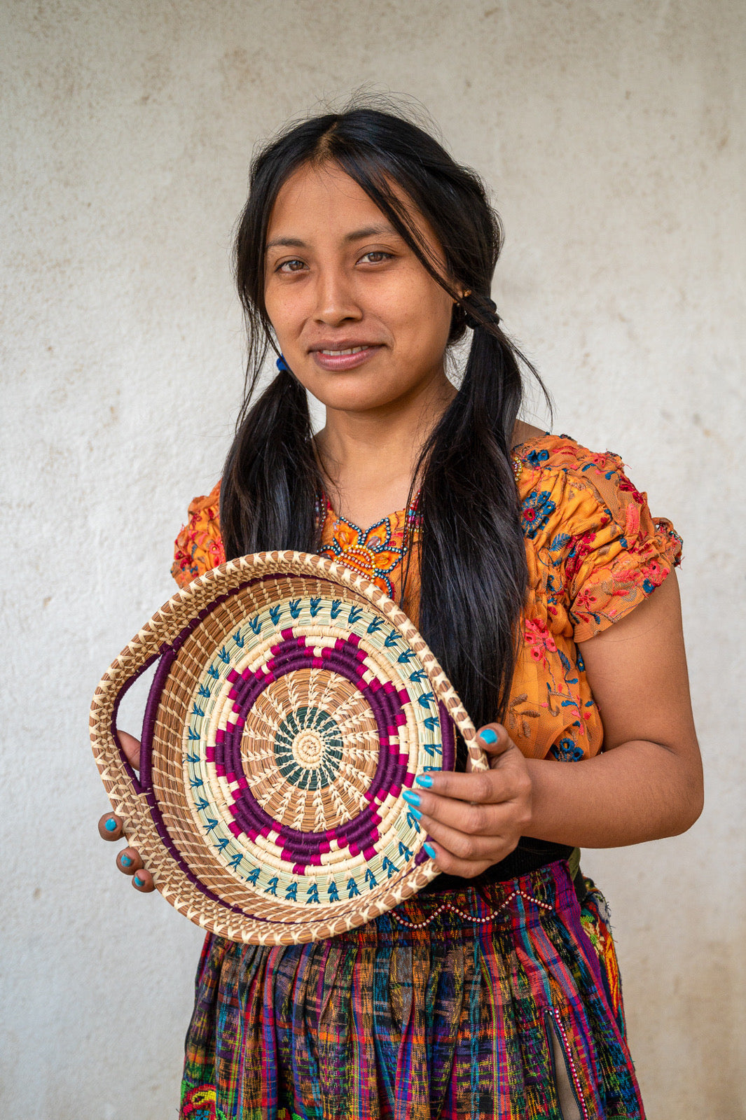 Pencil Case in Santiago Brocade  Handwoven in Guatemala by Mayan Hands