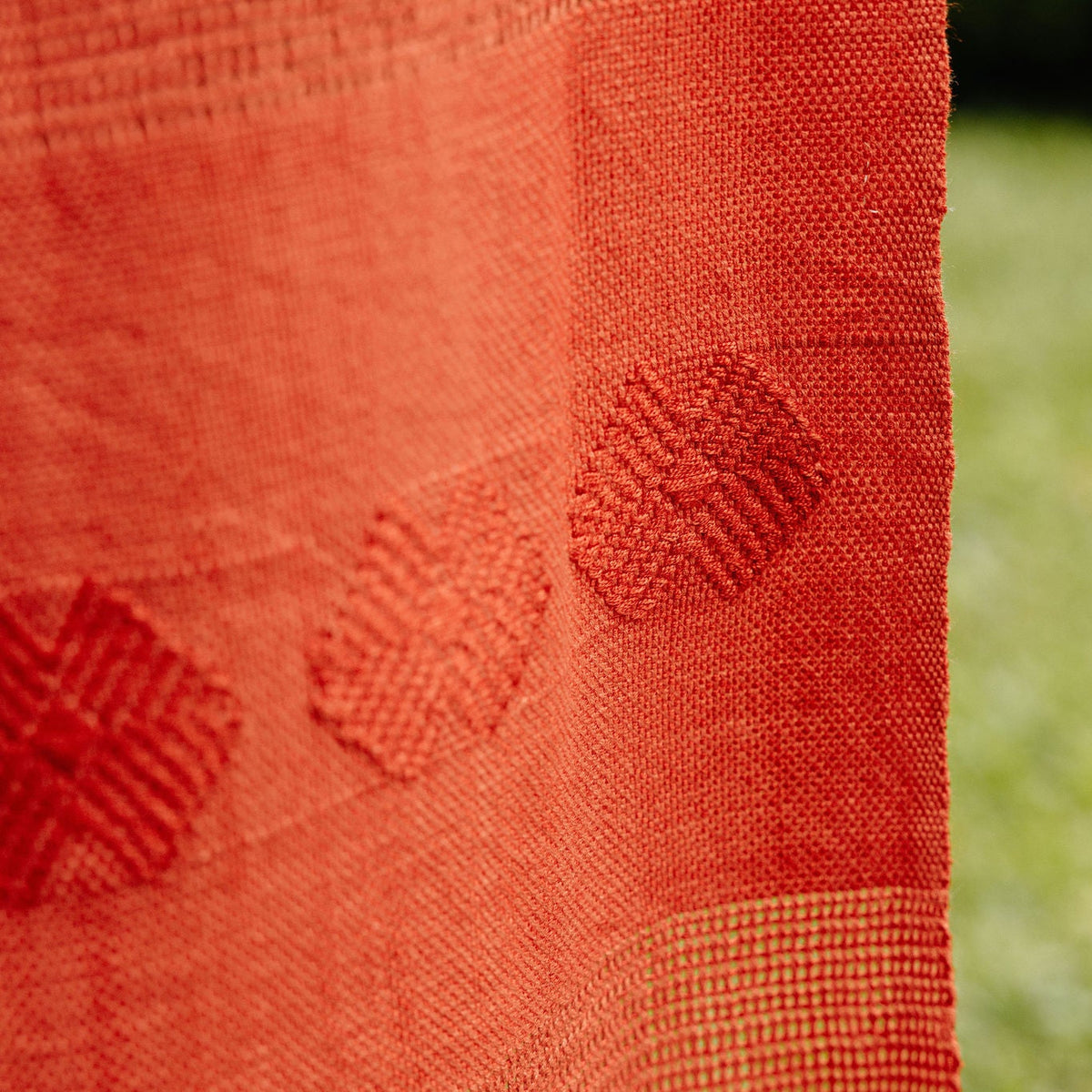 Brocade Shawl in Coral