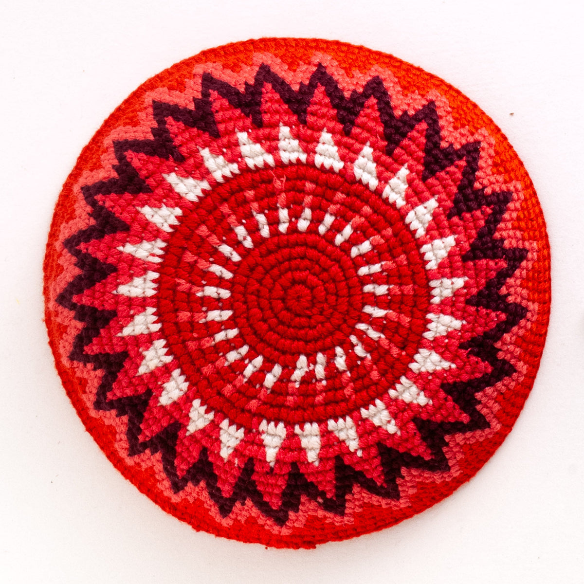 Jewel Tone Kippah in Reds