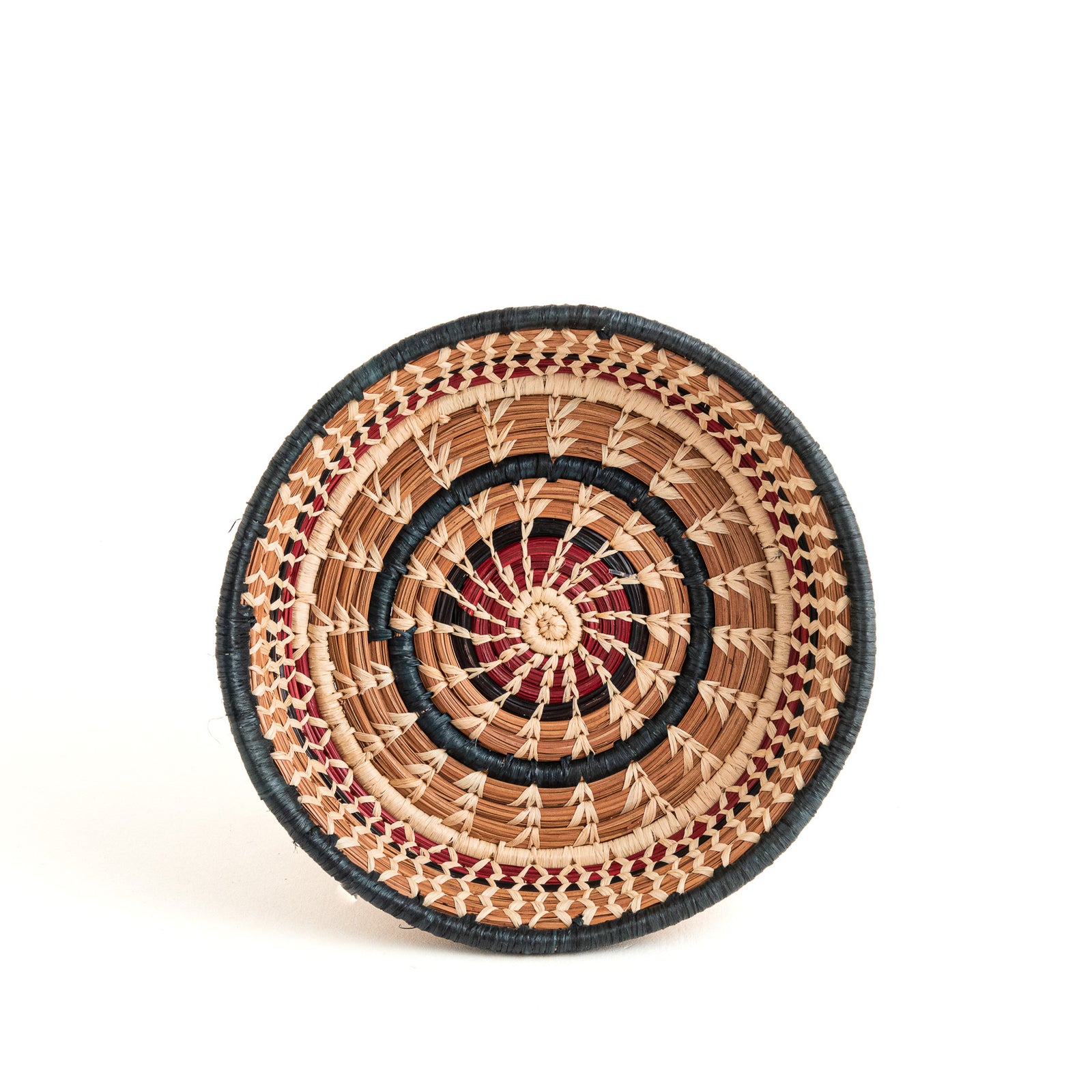 Small Pinwheel Pine Needle Basket