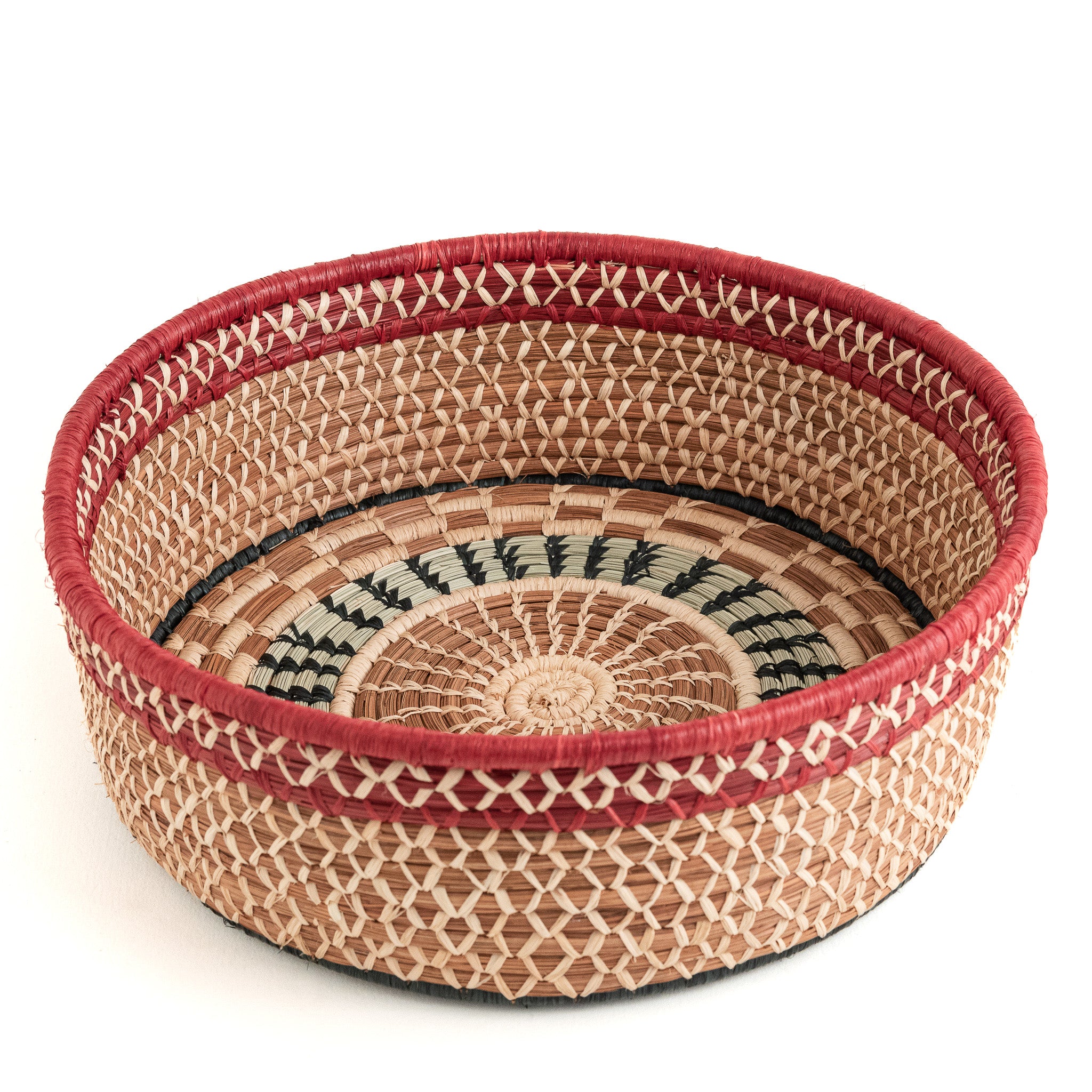 Rosa Pine Needle Basket, Guatemala - Women's Peace Collection