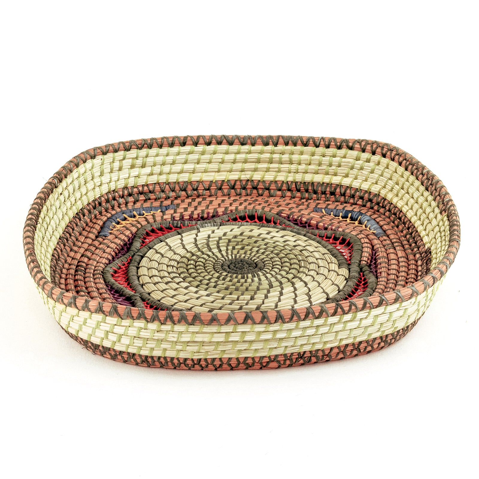 Dahlia Pine Needle Basket