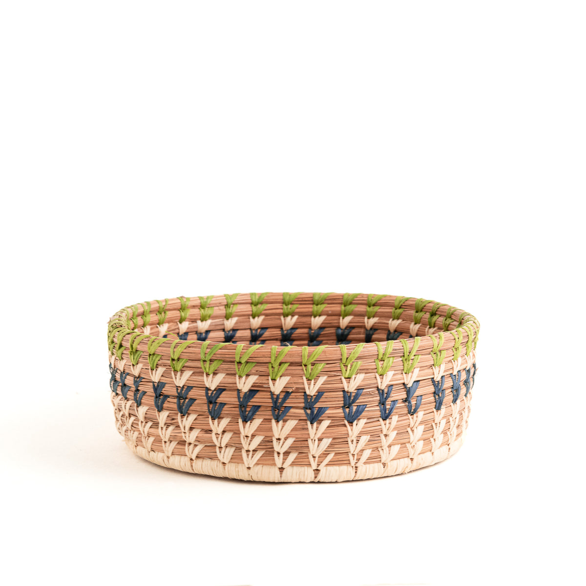 Marisol Pine Needle Basket - side view