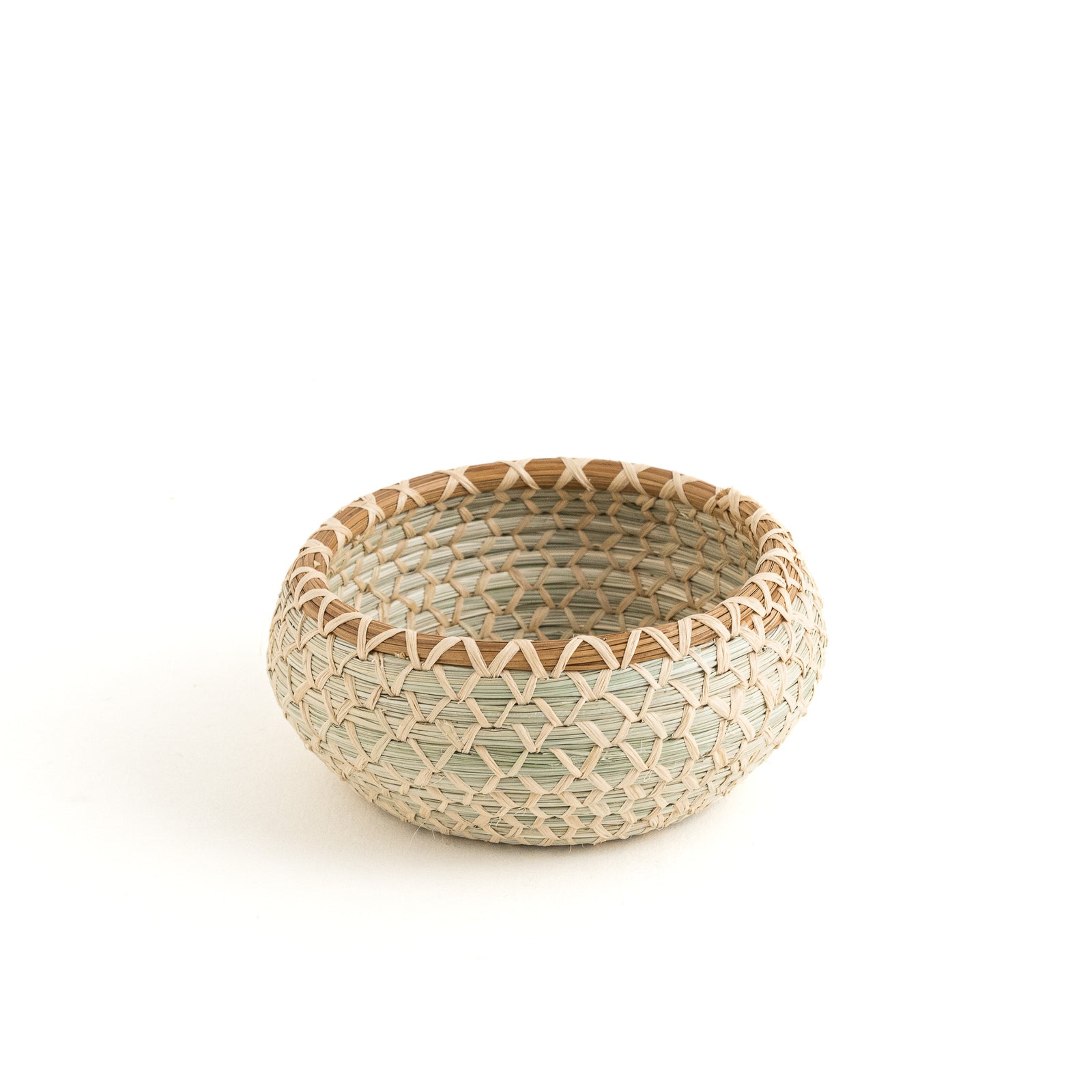 pajon and raffia bowl basket