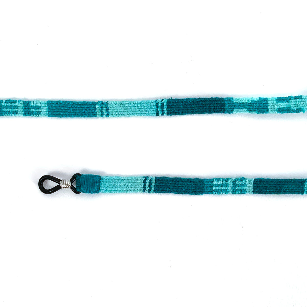 handwoven Guatemalan eyeglass strap green