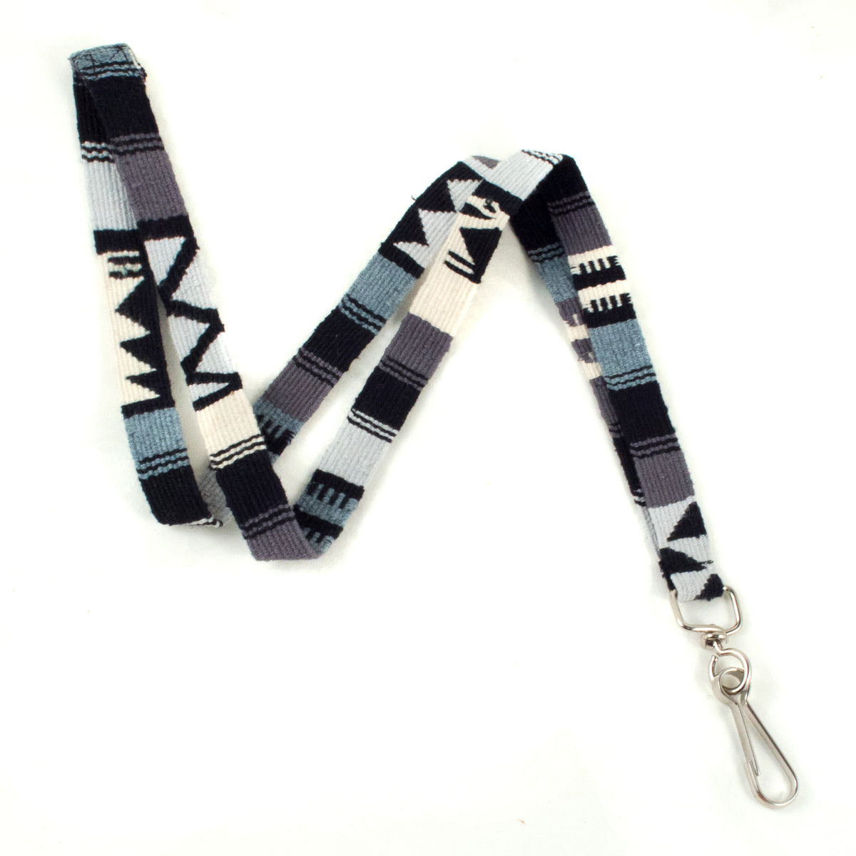 Handwoven Lanyard | Black &amp; White