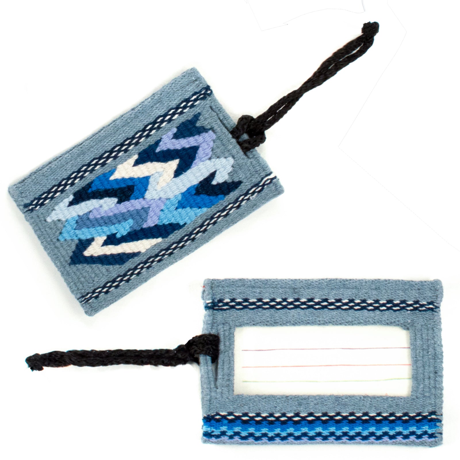 Recycled Denim Luggage Tag | Mayan Hands