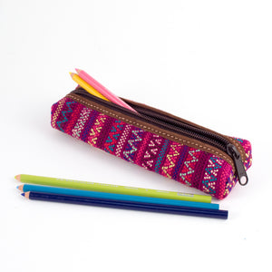 Pencil Pouch  Handwoven Pencil Case Made in Guatemala by Mayan Hands