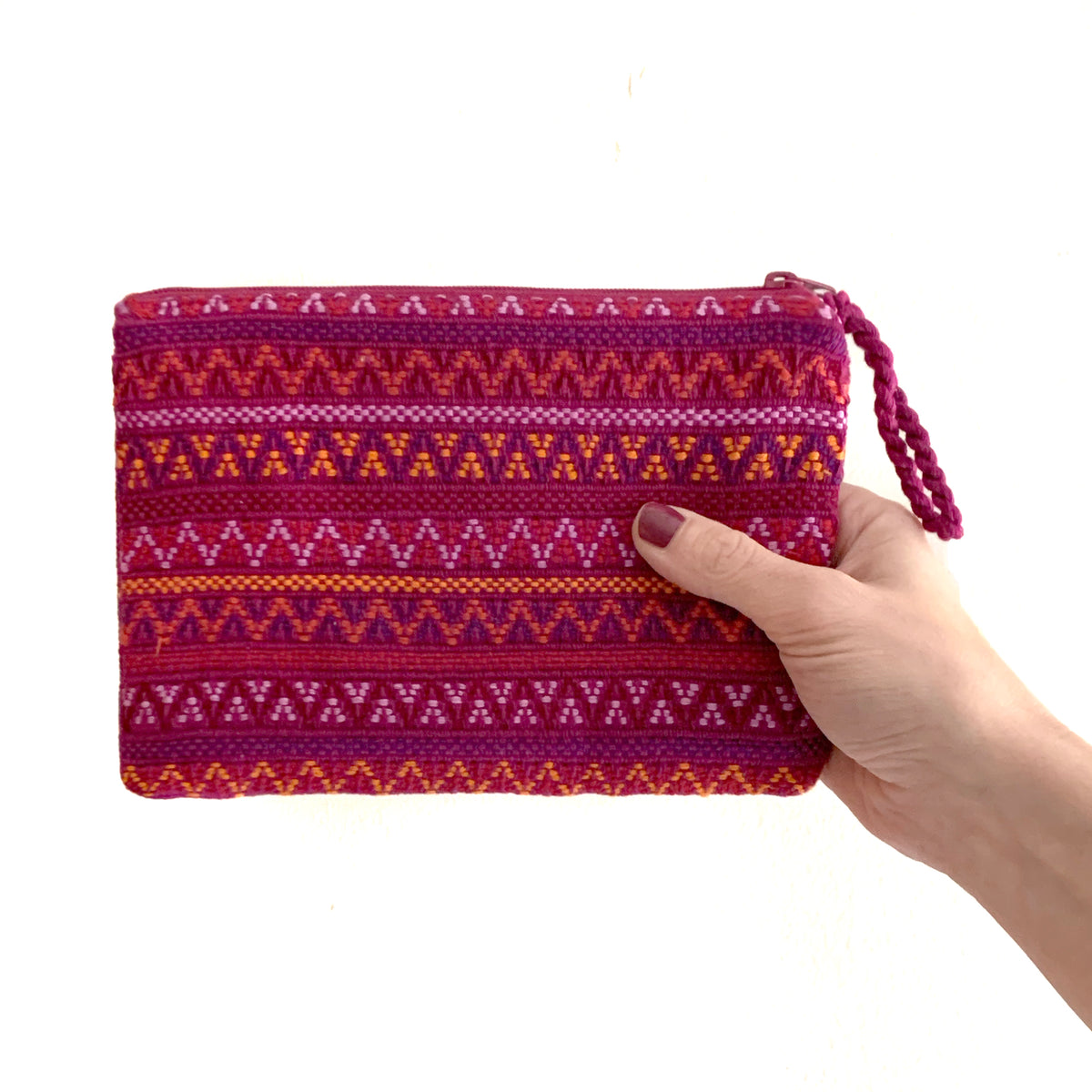 handwoven brocade cosmetic bag | mayan hands