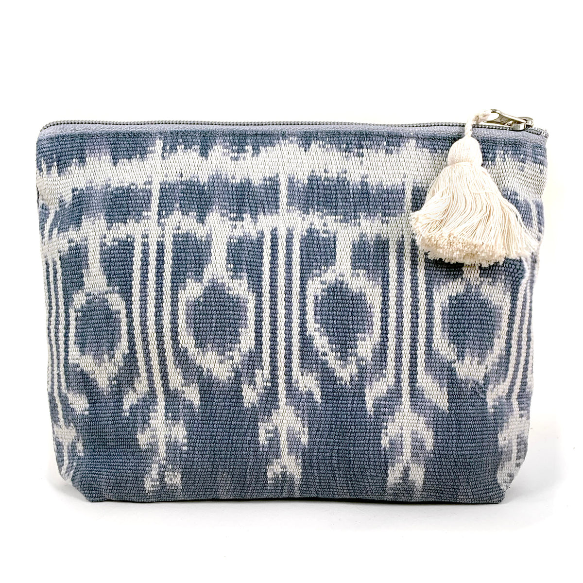 Natural dye cosmetic bag - slate gray