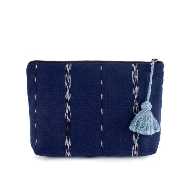 indigo jaspe cosmetic clutch