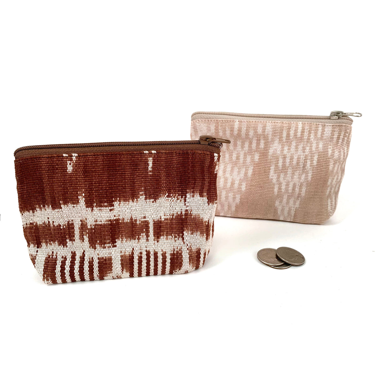 Small Zipper Pouch in Natural Dye Jaspe