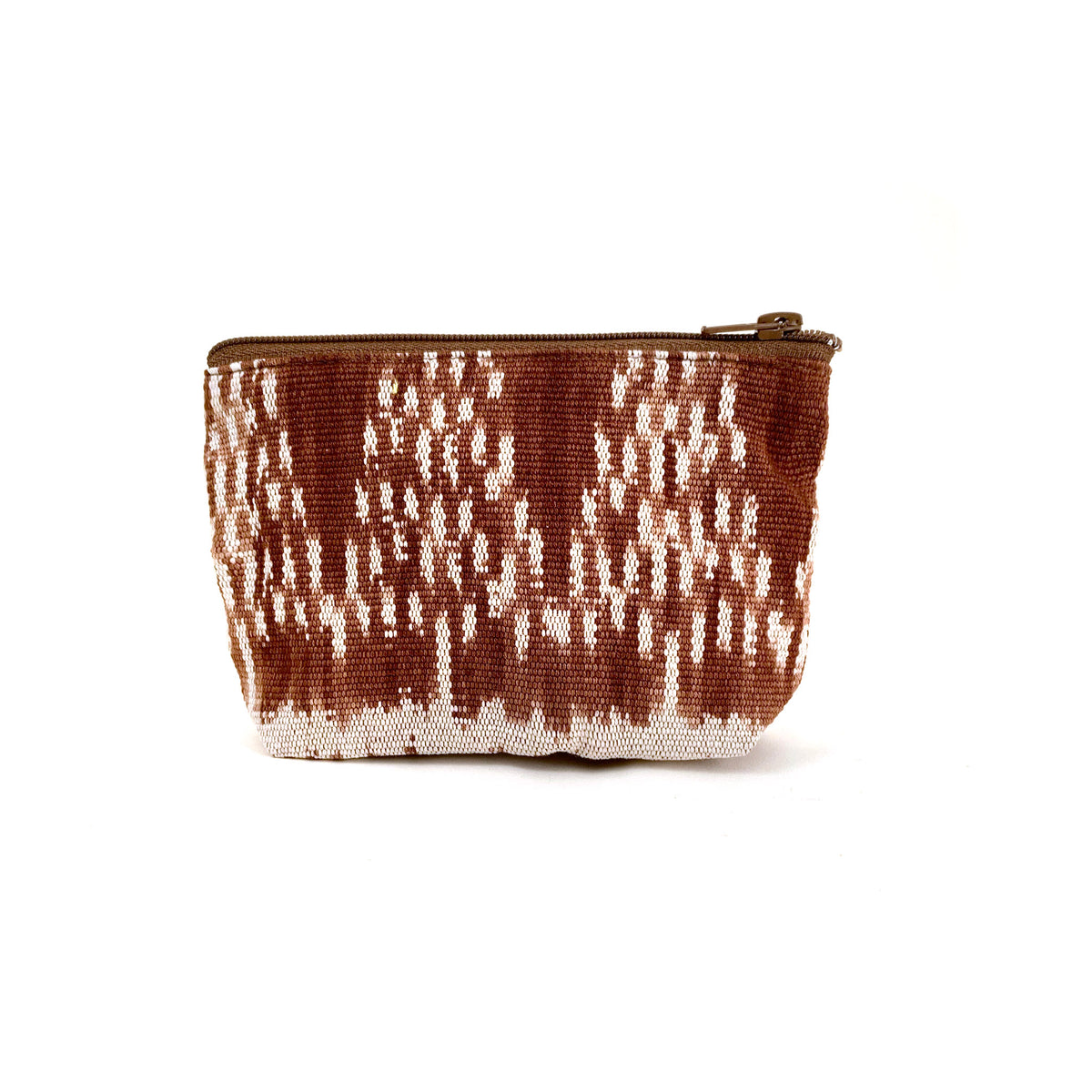 natural dye jaspe coin purse - cafe