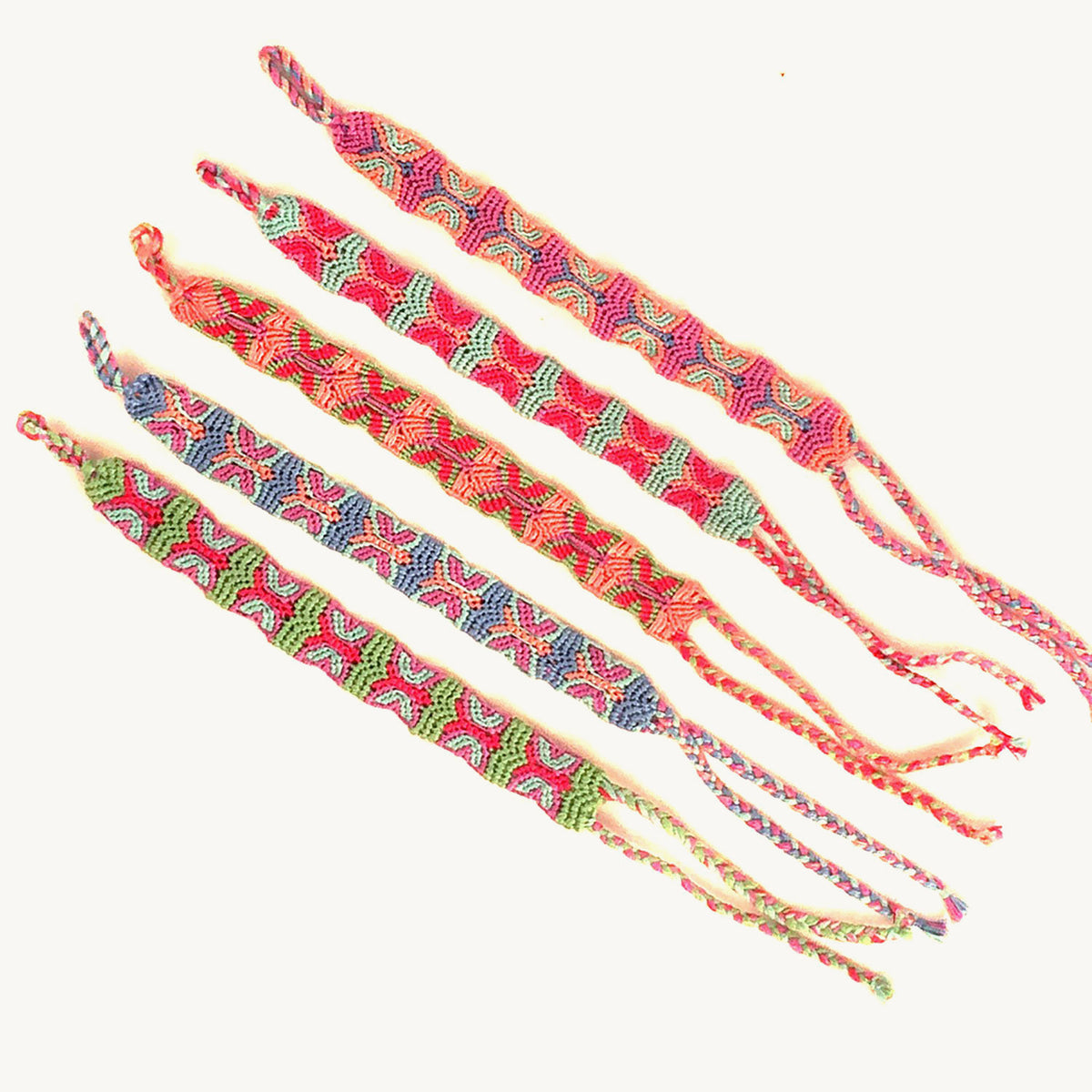 Butterfly Friendship Bracelet - pastels