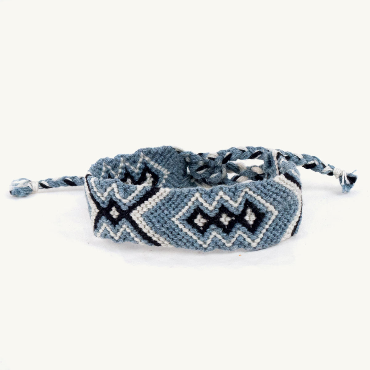 Geo Friendship Bracelet - denim | Mayan Hands