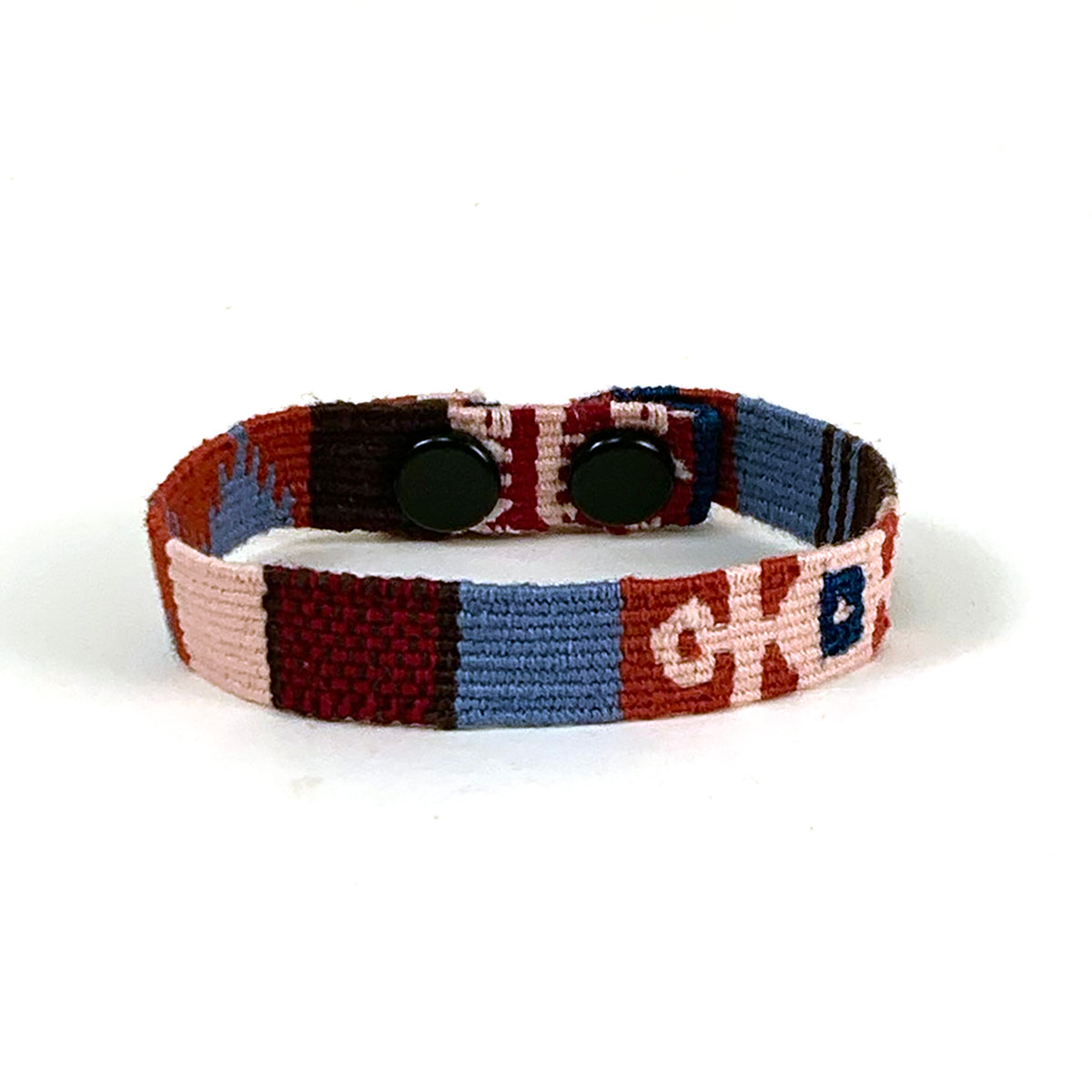 handwoven friendship bracelet with snaps