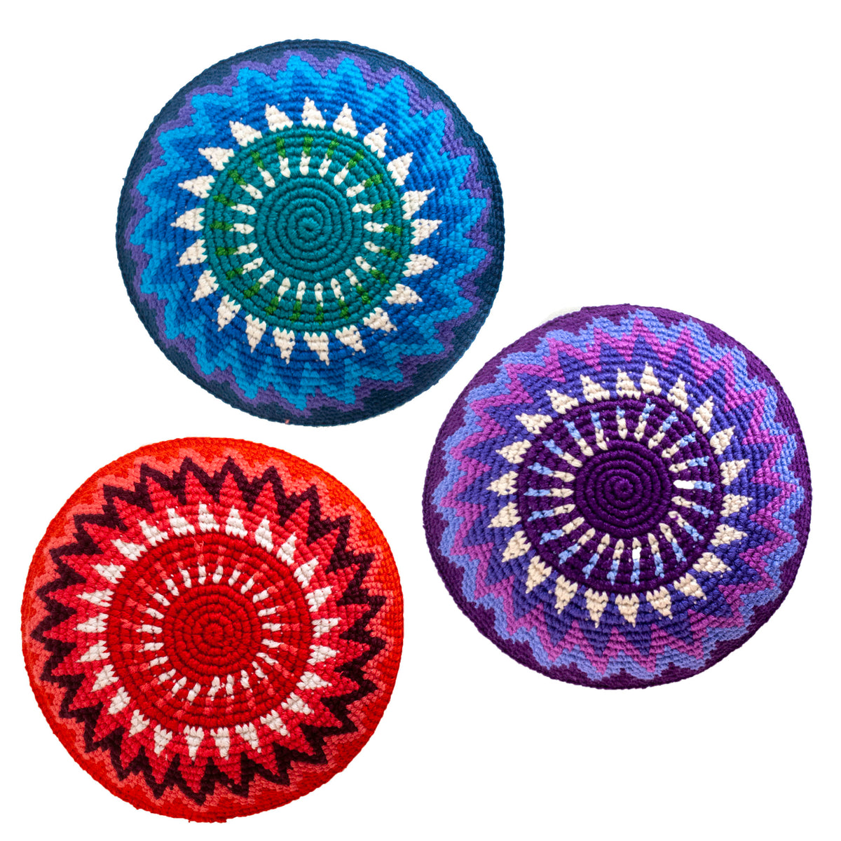 colorful fair trade kippot/kippah/yarmulke