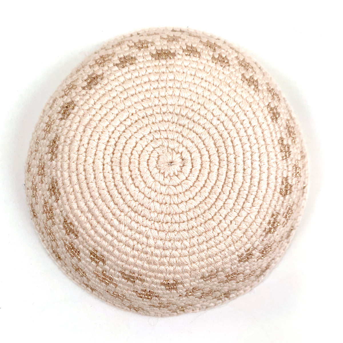 kippah with tiny diamond platinum border