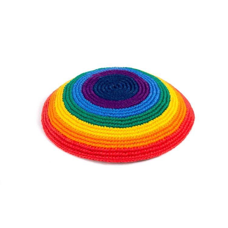 rainbow pride kippah