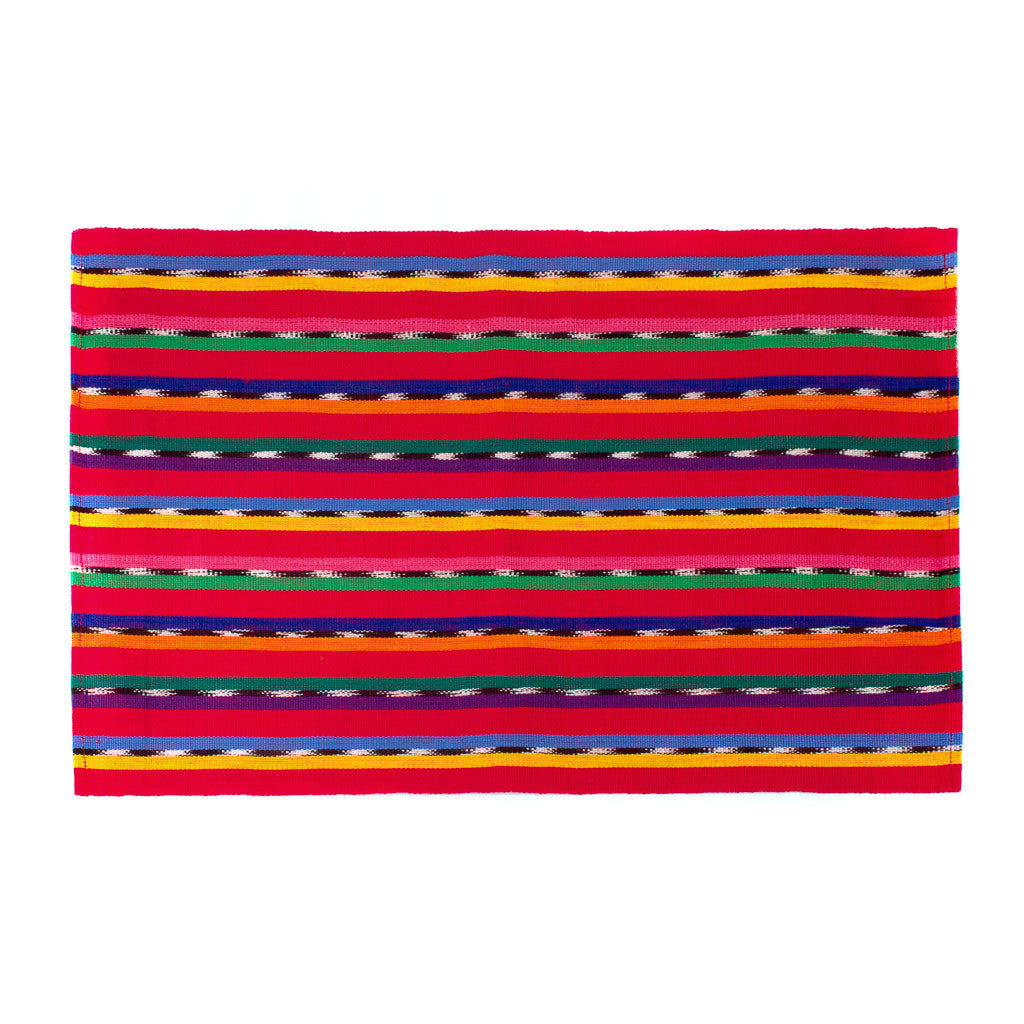 Handwoven Red Solola Placemat