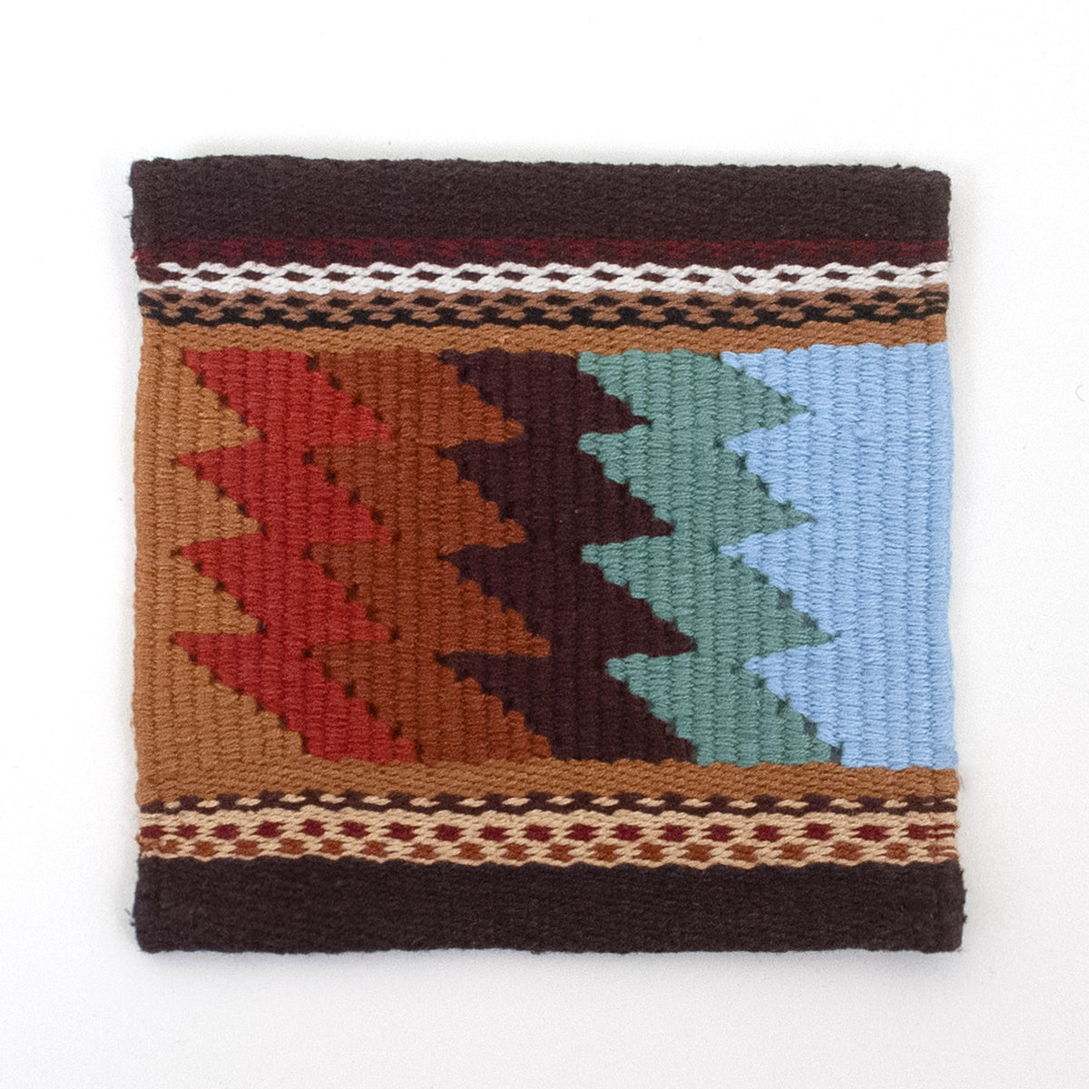 Handwoven Tapestry Coaster Set in Madre Tierra