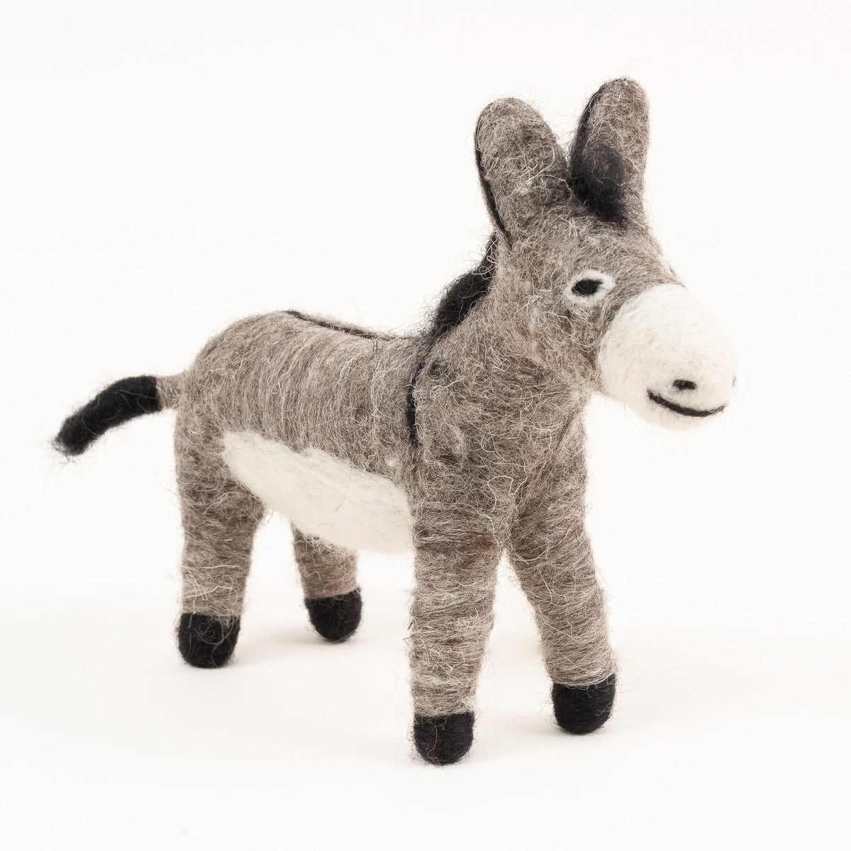 felted wool donkey