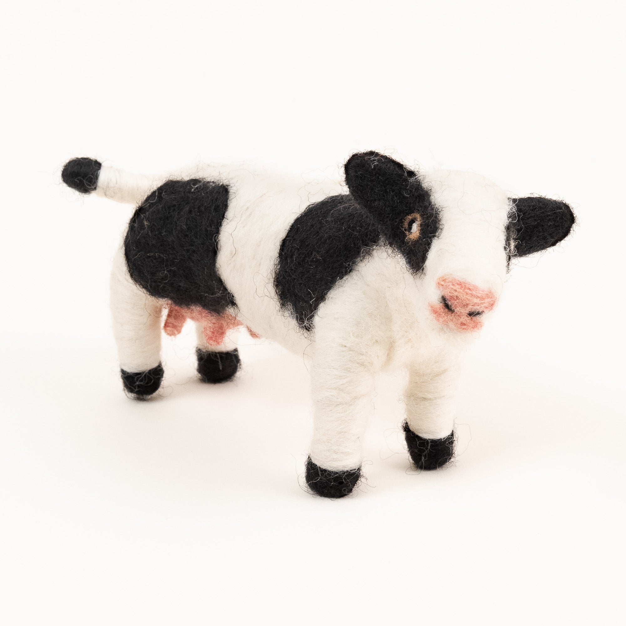 Felted Wool Cow