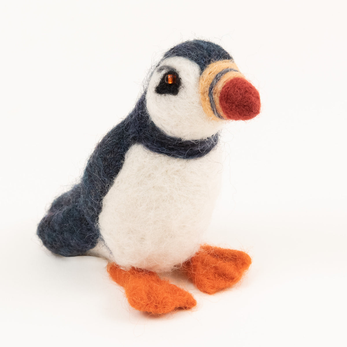 Felted Wool Puffin
