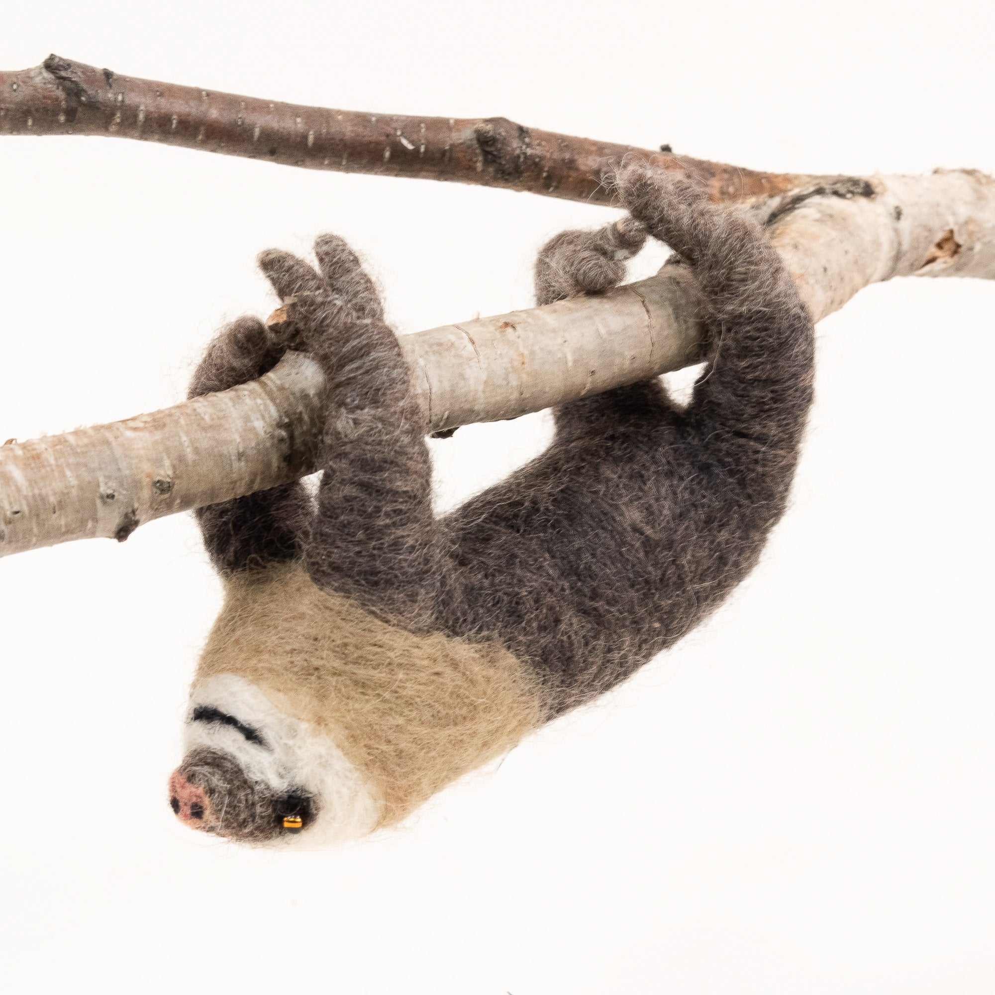 Felted Wool Sloth | Handmade Needle Felted Animals Made in Guatemala by ...