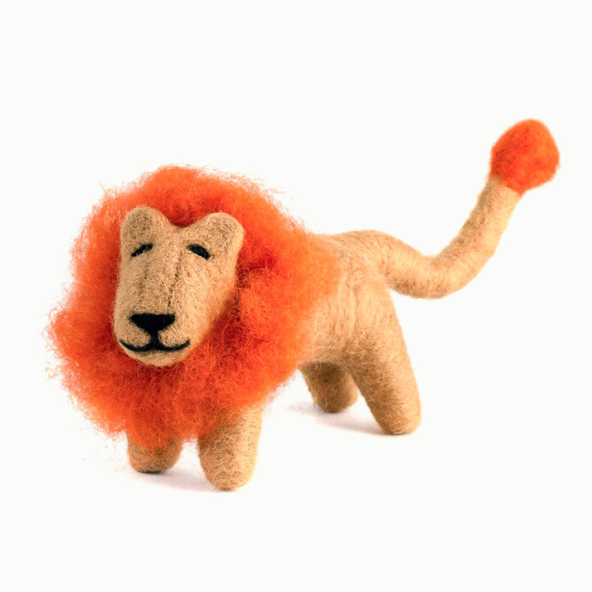 felted wool lion