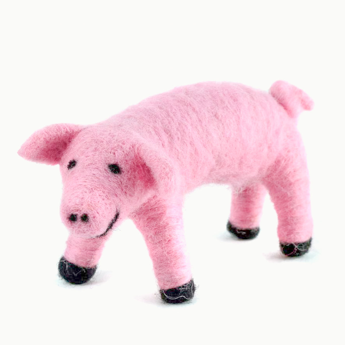 Felted Wool Pig