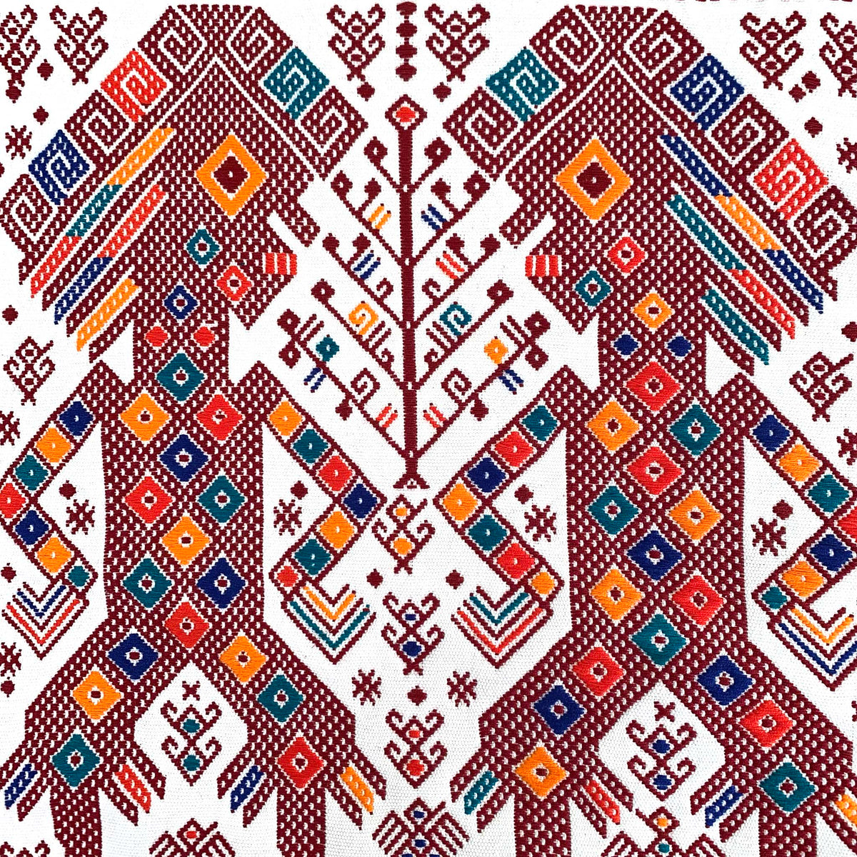 Los Dos Alonzos  Maya Wall Hanging (White Background)