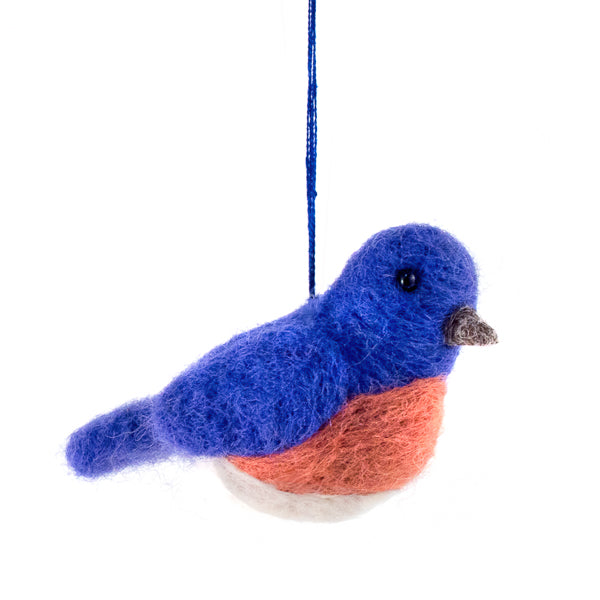 Felted Wool Bluebird | Mayan Hands