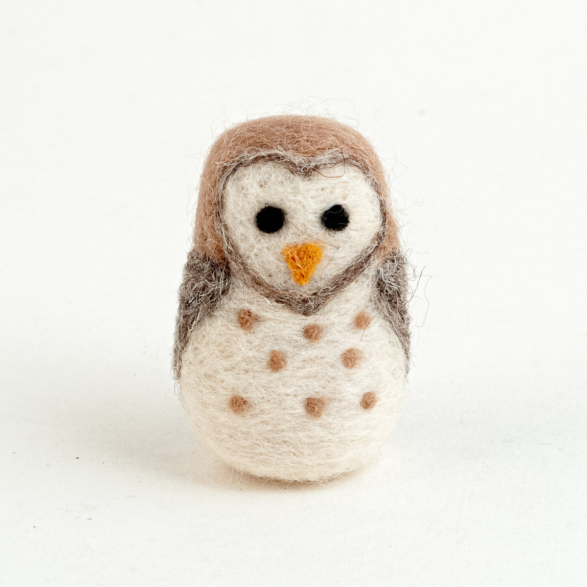 Felted Wool Owl  Handmade Needle Felted Bird Ornaments Made in