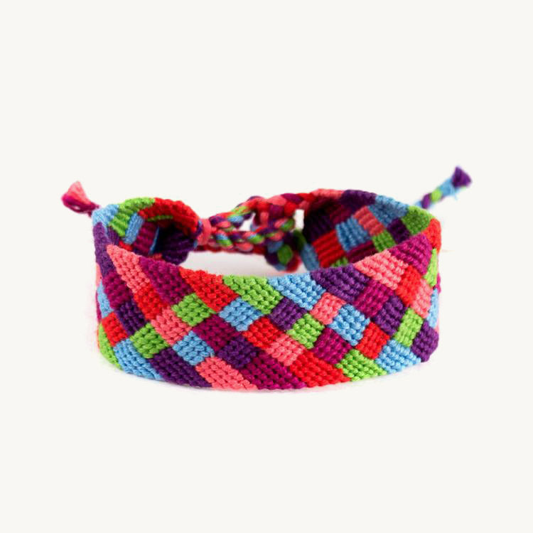 thick handwoven friendship bracelet