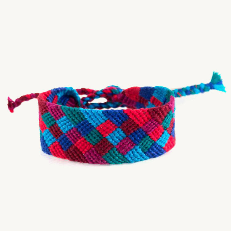 thick handwoven friendship bracelet