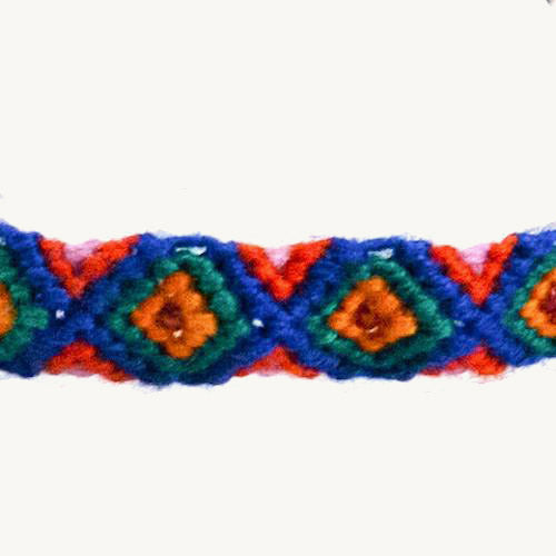 handwoven friendship bracelet with beads