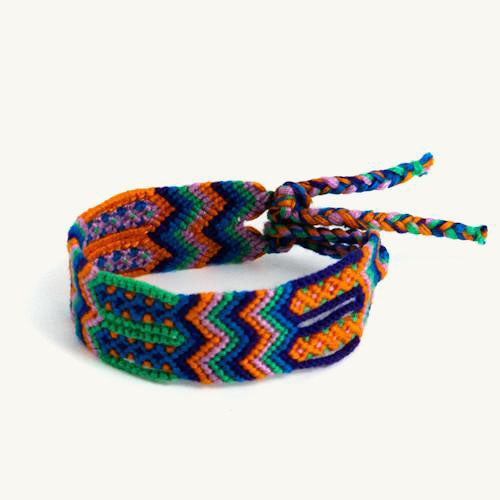 Wide Friendship Bracelet  Fair Trade Bracelet Handmade in Guatemala -  Mayan Hands