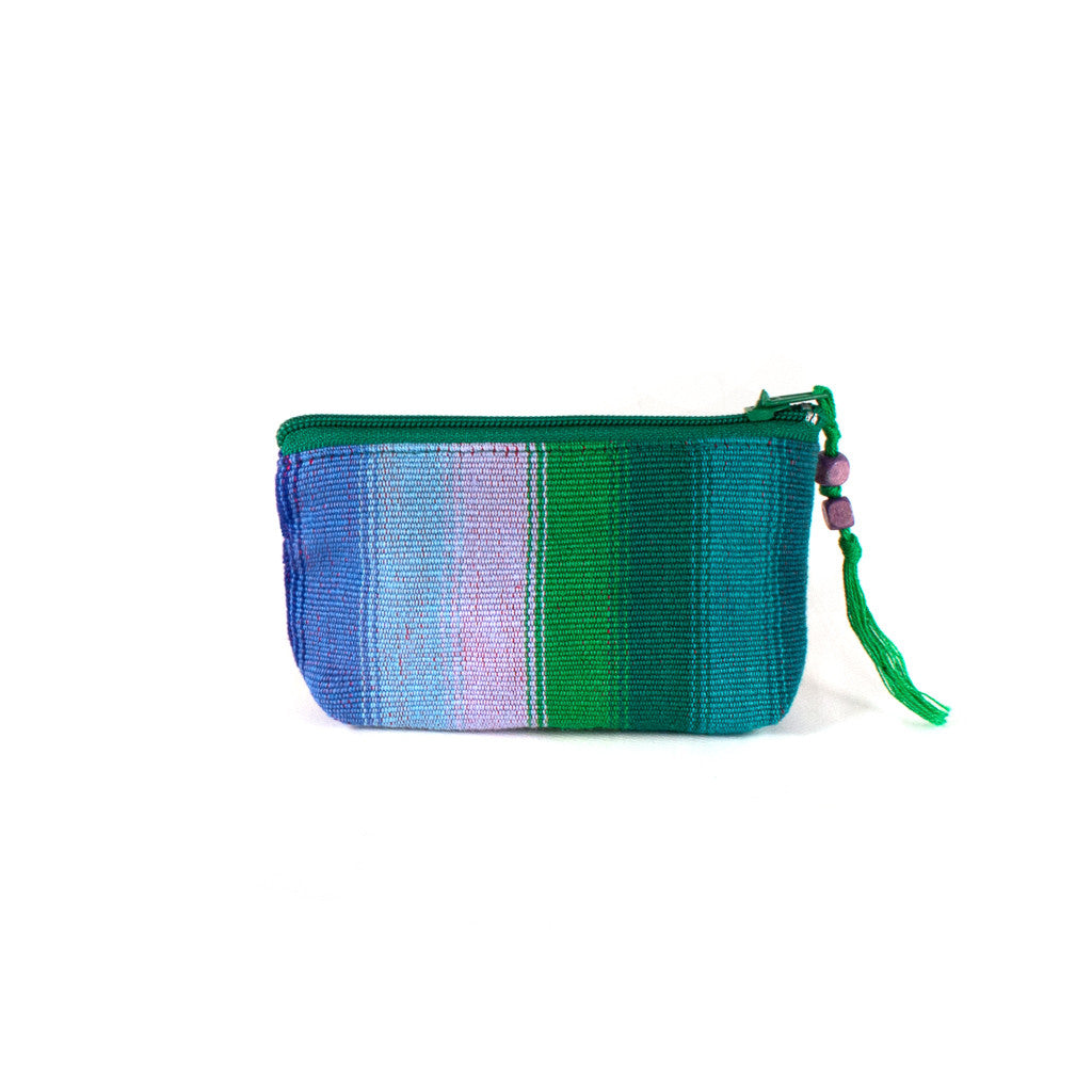 colorful handwoven coin purse